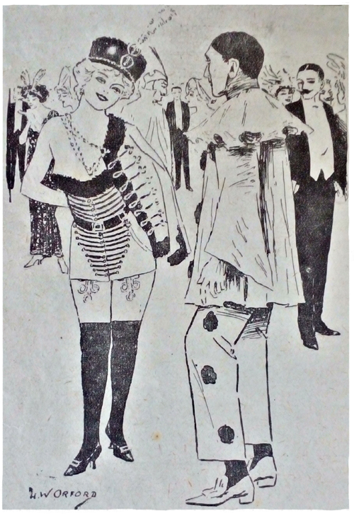 1914 Cupid calls the tune cartoon. Ruth Wade