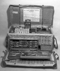 Vintage medical field kit. Wellcome foundation.