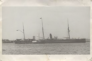 Steam ship in River Thames