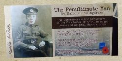 Ticket for WWI Centenary Commemoration in Harrogate Library 10/11/2018