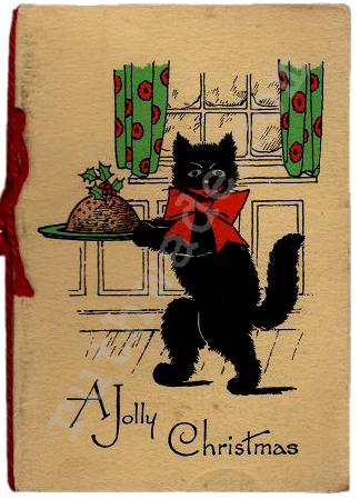 A Jolly Christmas 1930's Christmas card. Ruth Wade author collection