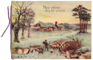 1930's Christmas card. Ruth Wade author collection
