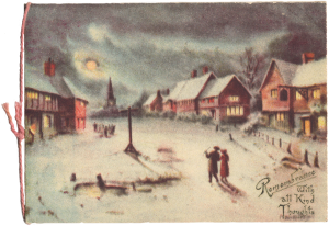 1930's Christmas card. Ruth Wade author collection