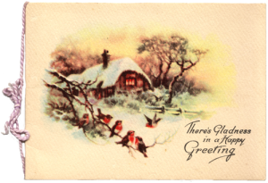 1930's Christmas card. Ruth Wade author collection