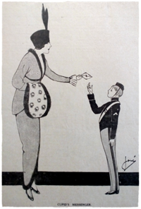 Cartoon from 1913 periodical. Ruth Wade