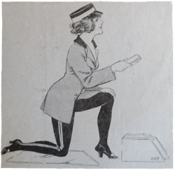 Shoeshine girl from 1914 periodical. Ruth Wade