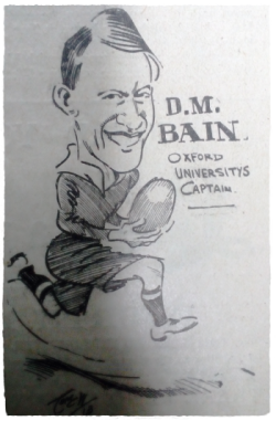 Rugby player David McLaren Bain. 1913