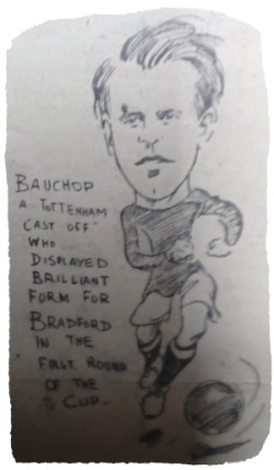 Footballer Jimmy Bauchop. 1914