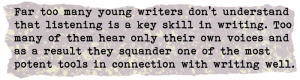 Writing secrets. Creating characters. Claude Lewis. 