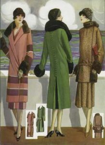 1920's fashion. Ruth Wade. Three outfits for cold sea voyage