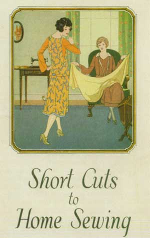 1920's fashion. Ruth Wade. Home cuts to sewing