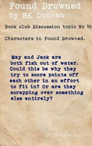 Found Drowned book club discussion topics: 18 characters