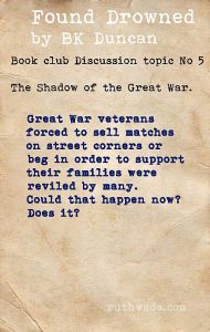 Found Drowned book club discussion topics: 5 in the shadow of the Great War