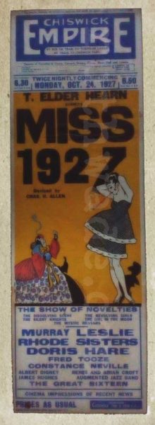 Chiswick Empire playbill 1927.