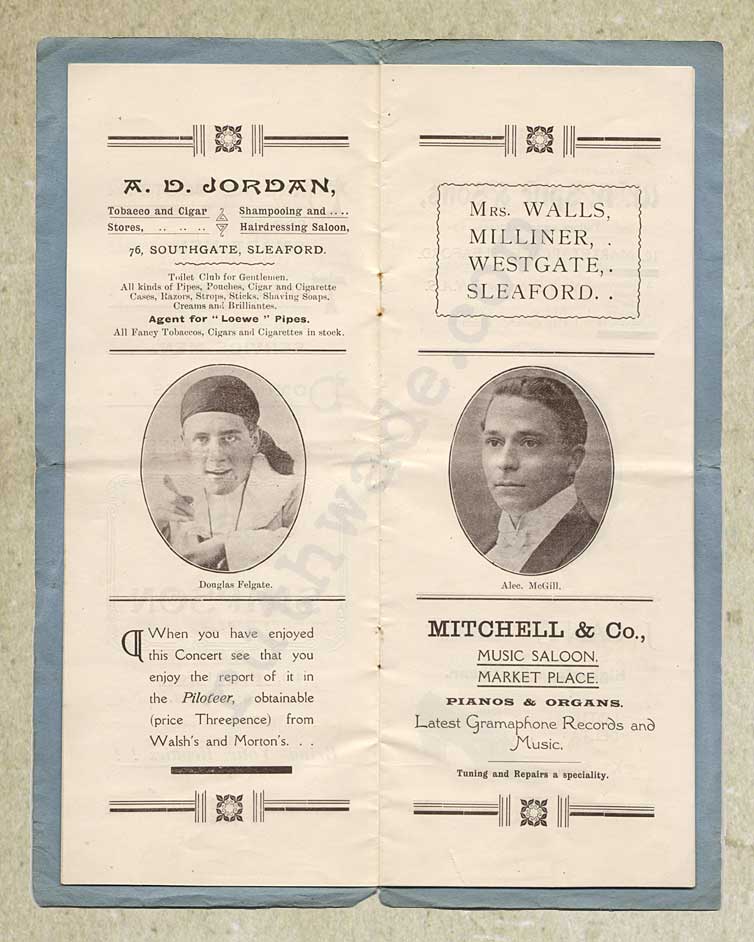 1918 programme for variety show for St Dunstan's page 3