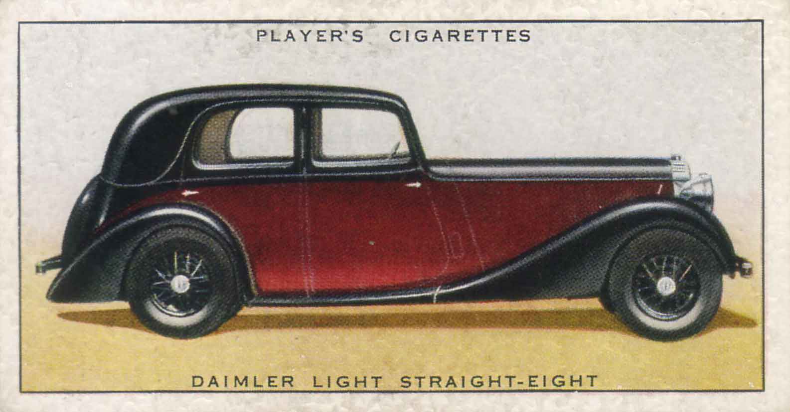 Daimler Light Straight-Eight. 1937 cigarette card.