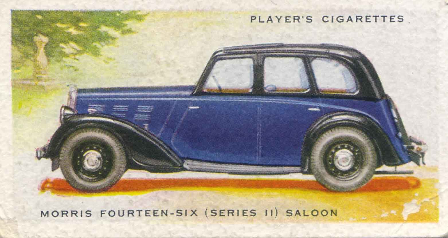 Morris Fourteen-Six. 1937 cigarette card.