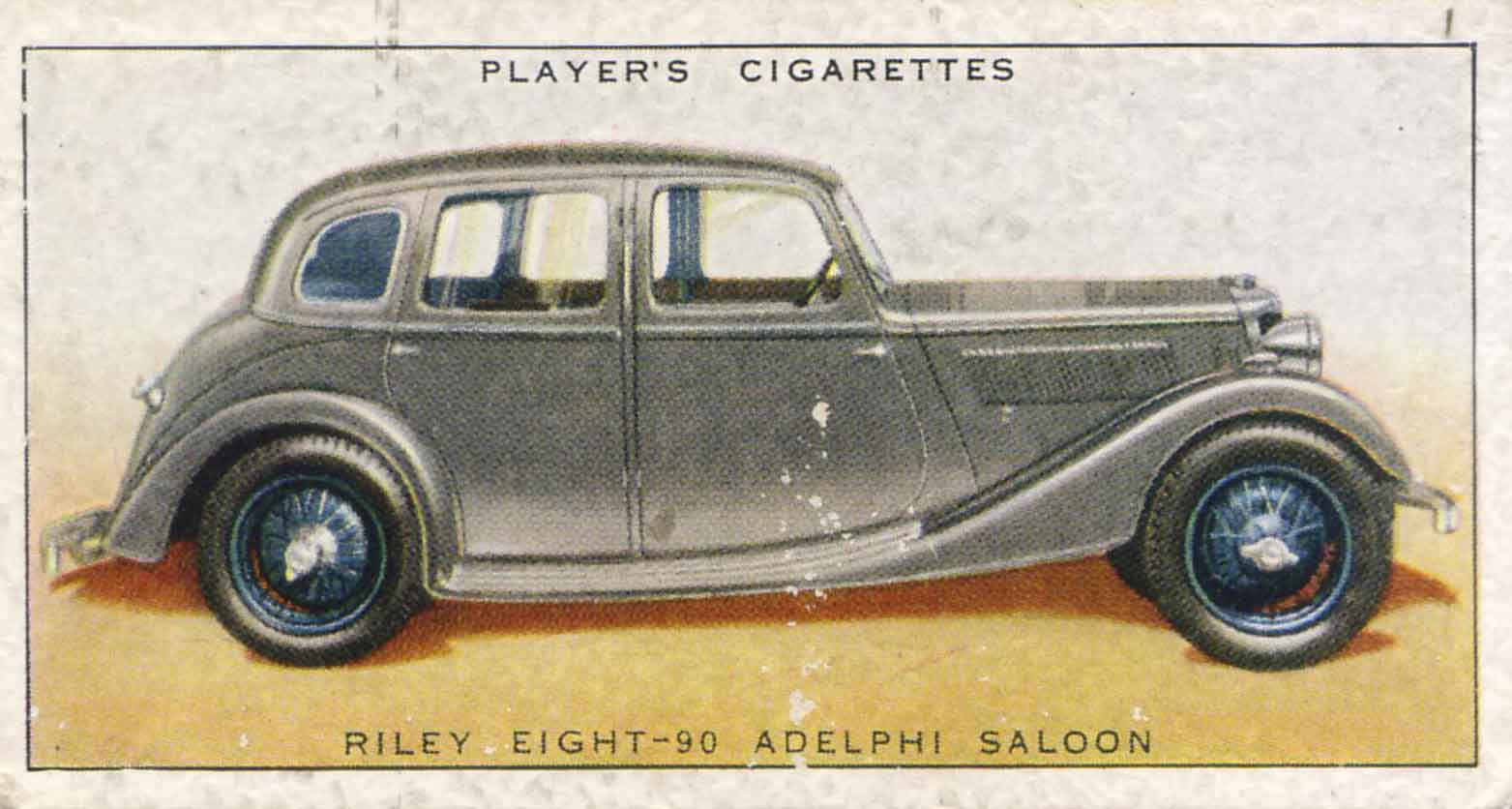 Riley Adelphi. 1937 cigarette card.