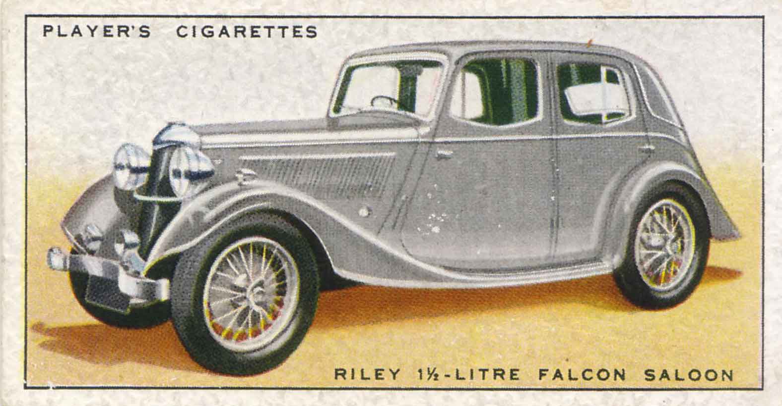 Riley Falcon. 1937 cigarette card.